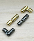 Solid Brass Invisible Barrel Hinge For Jewelry Box And Pencil Box 18mm By 5mm Black Finish With Mounting Hardware Included Easy To Install
