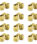 12 Pcs Brass Barrel Hinges For Concealed Cabinets 10mm Hidden Hinges With 180 Degree Opening Anti Rust Durable Cabinet Hardware