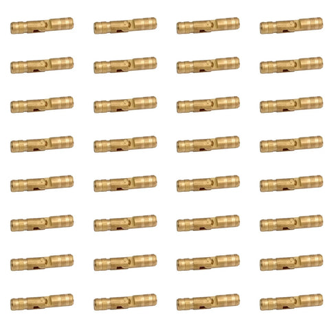Hidden Concealed Brass Barrel Hinges For Wooden Jewelry Boxes And Keepsake Cases With Invisible Cylinders 32 Pack Solid Brass