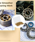 40 Piece Brass Bearing Balls Set Half Inch Diameter With Polished Surface Corrosion Resistant Includes Clear Storage Box