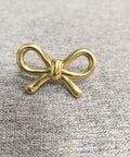 2 Pack Solid Brass Bow Drawer Knobs In Gold, Vintage Cabinet Hardware for Kitchen, Vanity, Dresser, showing elegant gold bow design