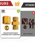 Comparison of Pack Of 2 Brake Line Fittings Kit Union with anti-corrosion design vs rust-prone alternatives