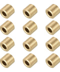 Sleeve Bearings 3mm Bore 6mm OD 5mm Length Self Lubricating Cast Brass Bushing For Sliding Shafts And Mechanical Parts Gold Tone Pack Of 12
