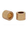 Self Lubricating Brass Bushing Sleeve Bearings 10mm ID 16mm OD 12mm Length Pack Of Five showing two pieces
