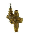 Combo Unloader Pilot Check Valve for 1/2 Inch 45 Degree Flare Inlet to 1/2 Inch MNPT Outlet 140-175 PSI 30 CFM brass