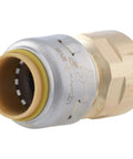Max Push To Connect One Half Inch FNPT Brass Plumbing Adapter Quick Connect Female Fitting for PEX Copper CPVC PE-RT HDPE SDR9 CTS
