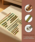 Beefy Thick Door Lock Extension Kit For Deep Doors with brass components and screws, fits SC1 SC4 KW1 keyways, for 1 to 4 inch doors.