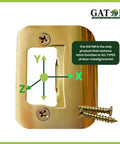 Quick DIY fix for doors that won't stay closed, this universal latch strike plate with screws restores reliable latching, brass finish
