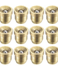 Brass Push Button Flange Oil Cup For Lubrication System 4mm Ball Oiler Drip Type with Durable Brass Cap 12pcs Set