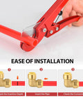 Installation steps for Pack Of Two Go-To Three Quarter Inch 90 Degree Push Fit Brass Elbow Fittings for copper PEX CPVC pipes.