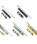 Solid Brass Extension Flush Bolt With Rod 12 Inch Matte Black Finish Made In Taiwan 1 Pack Square Or Round Mounting Options With Strike