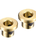 Two Pieces Flange Sleeve Bearing Set For Machine Tools Self Lubricating Brass Bushings Oilless Wrapped 5mm Bore