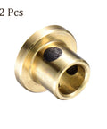Two Pieces Flange Sleeve Bearing Set For Machine Tools Self Lubricating Brass Bushings Oilless Wrapped 5mm Bore