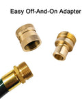 Brass Garden Hose Quick Connect Kit With 3 Female Couplers And 6 Male Nipples For 3/4 Inch GHT Water Hose Connectors Durable Leak Free System