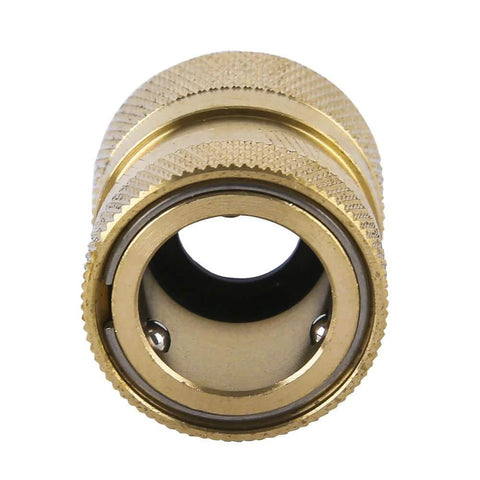 Brass Garden Hose Quick Connect Kit With 3 Female Couplers And 6 Male Nipples For 3/4 Inch GHT Water Hose Connectors Durable Leak Free Quick Connect System