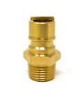 Quick Connect Brass Gas Fitting For Propane And Natural Gas, One Half Inch Male NPT To One Half Inch Male NPT Quick Disconnect