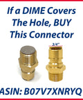 Quick Connect Brass Gas Fitting For Propane And Natural Gas, One Half Inch Male NPT To One Half Inch Male NPT Quick Disconnect, Solid Brass Coupling