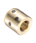 Wrapped Oilless Brass Graphite Sleeve Bearings Set of 2, 8mm Bore, 15mm Outer Diameter, 15mm Length, Self Lubricating Bushings