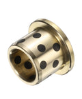 4 Pieces Flange Sleeve Bearings 16mm Bore 22mm Outer Diameter 20mm Length Self Lubricating Brass Graphite Oilless Bushings