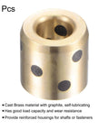 Wrapped Oilless Brass Graphite Sleeve Bearings Set of 2, 8mm Bore, 15mm Outer Diameter, 15mm Length, Self Lubricating Bushings