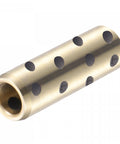 8mm Bore Sleeve Bearings 12mm Outer Diameter 40mm Length Brass Graphite Oilless Bushings 2 Pieces Self Lubricating Plain Bearings