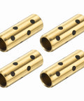 4 Pack Sleeve Bearings 8mm Bore 11mm OD 30mm Length Brass Graphite Oilless Self Lubricating Bushings For Low Friction