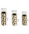 Brass Graphite Oilless Sleeve Bearings Set Of 3 12mm Bore 18mm Outer Diameter Self Lubricating Wrapped Graphite Bushing