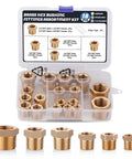 Brass Hex Bushing Fittings Kit 18 Piece Set Pro Grade For Plumbing And DIY Projects With Six Sizes