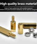 M2.5 Hex Standoff Nuts Screws Kit 160 Piece Assortment For PCB And Motherboard Brass M2.5 X6 10 15 20 Standoffs Copper Columns With Matching Screws