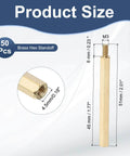 Brass Hex Standoff Spacer Set 50 Pcs M3 Threaded Spacers for Drones and PCBs 6mm Male and 45mm Female Threads with dimension details