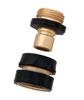 Heavy Duty Brass Hose Quick Connect Set With Male Adapter And Female Connector For Quick No Twist Attachments Weatherproof Garden Hose Fittings
