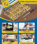 451-Piece Heat Set Threaded Inserts Kit For Plastic M2 Through M6 With Soldering Tip And Adapter, Brass Knurled Inserts For 3D Printing, Includes Heat, Ultrasonic, And Injection Install Options visible with wide application examples.