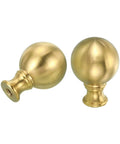 Brass Lamp Finial Ball Cap Knob With 1/4-27 Thread For Harp Top, elegant finish for table and floor lamps, durable brass construction