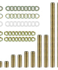 Antique Brass Lamp Repair Hardware Kit 60 Piece Set Pipe Nipples Lock Nuts Washers For Lamp Assembly DIY Home Projects components