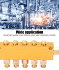 Adjustable Oil Distributor Brass Lube Piston Separator Manifold Block For Centralized Lubrication System On Milling Machines And CNC Lathes
