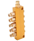 Adjustable Oil Distributor Brass Lube Piston Separator Manifold Block For Centralized Lubrication System On Milling Machines And CNC Lathes