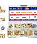 M2.5 Hex Standoff Nuts Screws Kit 160 Piece Assortment For PCB And Motherboard Brass M2.5 X6 10 15 20 Standoffs Copper