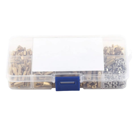 360 Piece Brass M2.5 Hex Threaded Standoff Set For PCBs And Machinery Male Female Spacer Pillars Nut Pillars Assortment Kit