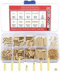 330 Pcs Brass M2 Hex Spacer Standoffs Kit With Screws Nuts Assortment For PCB Circuit Board And Motherboard Installations