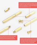 330 Pcs Brass M2 Hex Spacer Standoffs Kit With Screws Nuts Assortment for PCB Circuit Board and Motherboard Installations on display