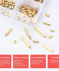330 Pcs Brass M2 Hex Spacer Standoffs Kit With Screws Nuts Assortment for PCB Circuit Boards shown in open storage box