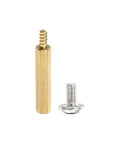Brass M3 Hex Standoffs 12 Pack For Motherboard With 6mm Male To Female Studs And Copper Spacers Pillars 14mm Total Length Includes M3 X 6mm Screws