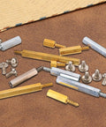 Brass M3 Hex Standoffs 12 Pack For Motherboard With 6mm Male To Female Studs And Copper Spacers Pillars 14mm Total Length Includes M3 X 6mm Screws Durable Copper Construction For Solid PC Build on wooden surface