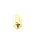 Brass M4 Hex Standoff Spacers 15mm Female Female Thread Gold Tone 10 Pcs for Electronics Assembly