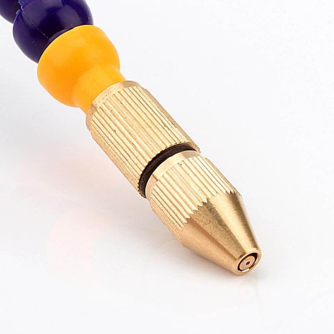 Close-up of brass nozzle on Mist Coolant Lubrication Spray System For 8mm Air Pipe Lathe Mill And Drill Cooling