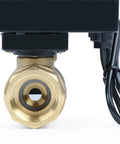 Motorized Brass Ball Valve Three Quarter Inch Standard Port With Nine To Thirty Six Volt AC DC Operation Front View