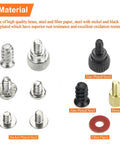 Material types for 50 Pieces M3x6 6mm Male Female Hex Brass Standoffs Screws Set including brass, nickel plated steel, and zinc plated steel