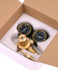High Performance Nitrogen Regulator With 0-800 PSI Delivery For HVAC Purging Brazing And Soldering in packaging, brass construction.