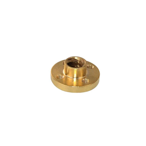 Close-up of a brass nut for a 310mm Tr8x8 Lead Screw Nema 17 Integrated Linear Actuator Stepper Motor with External Brass Nut 1.5A 59oz-in for RepRap Prusa i3 3D Printers Z Axis CNC.