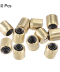 10-piece set of durable brass oil cups for continuous drip lubrication, 8x8mm, suitable for mechanical systems with 6mm hose ID.